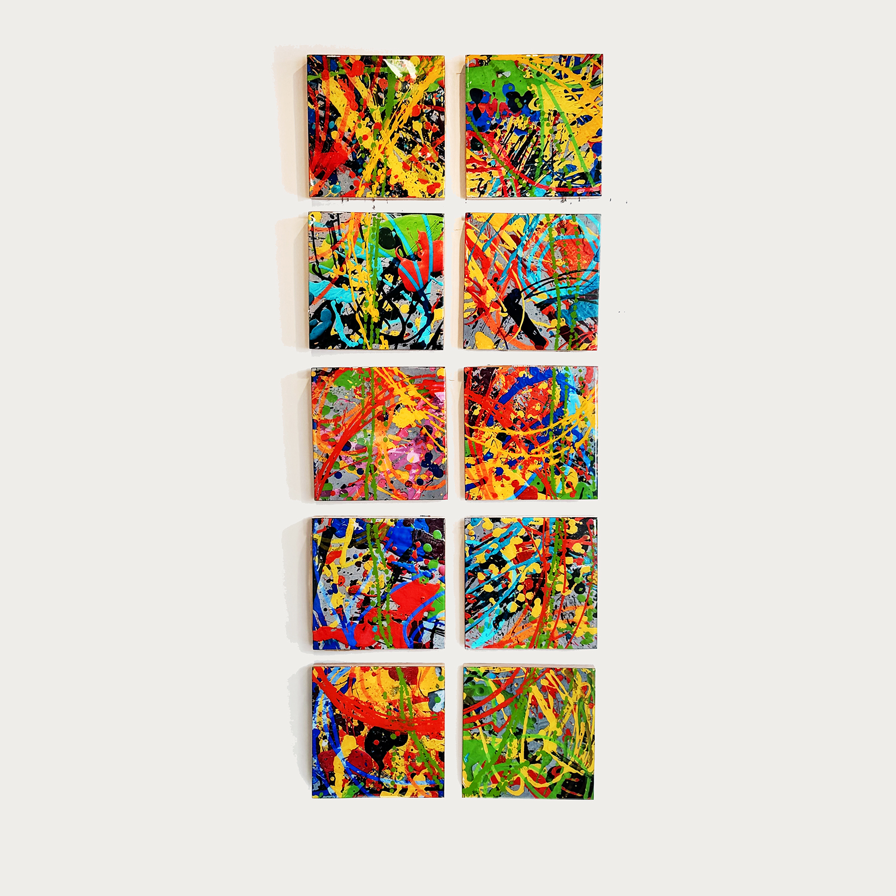 flr – 2.0 a-j mlstr studio floor vignettes with an occasional personal artifact by Lawrence R. Armstrong, digital image, digital color, acrylic, resin.